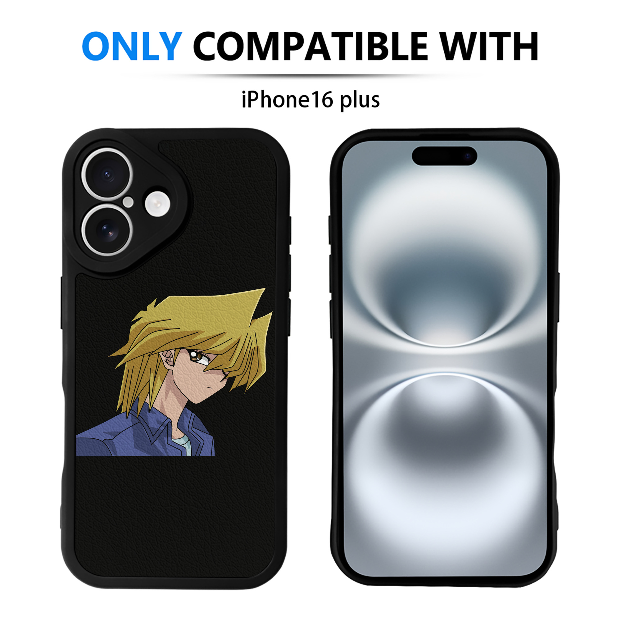 遊☆戯☆王 Yu-Gi-Oh! 【iPhone 16シリーズ対応】シリコンスマホケース（レザー調） 材質：シリコン